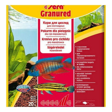 Sera Granured Nature - saszetka 20 g granulat - pokarm dla pielęgnic