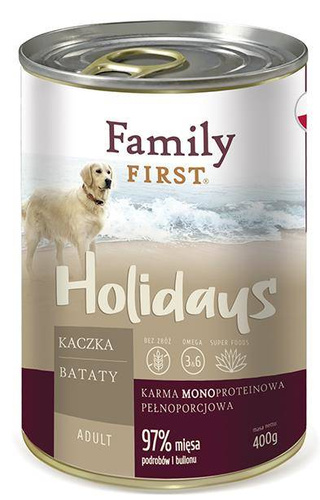 Family First Puszka KACZKA bataty adult 400 g