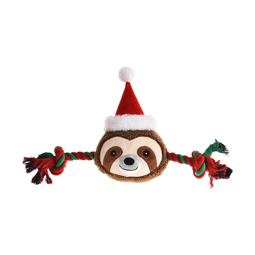 Barry King Zabawka dla psa, Sznur z pluszowym leniwcem, 46x23,5cm