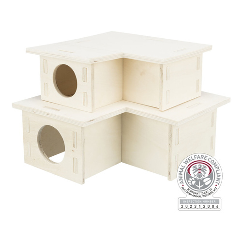 Trixie Domek drewniany dla gryzoni 30x30x30cm