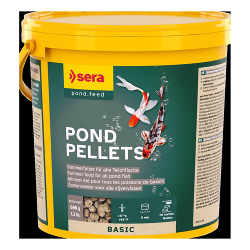 Sera Pond Pellets 3800ml/600g - pokarm letni dla ryb stawowych