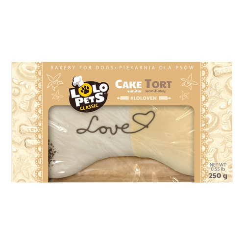 Tort Dla Psa Love Waniliowy