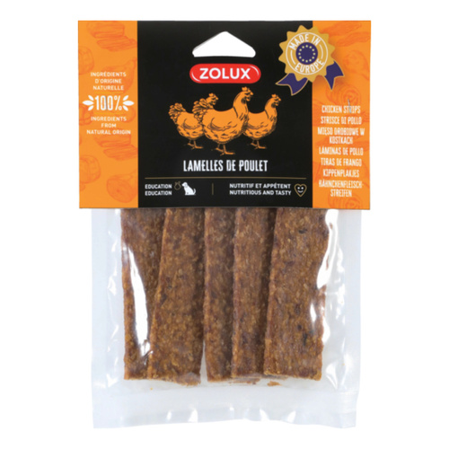 Zolux Przysmak naturalny dla psa Paski z kurczaka 100 g