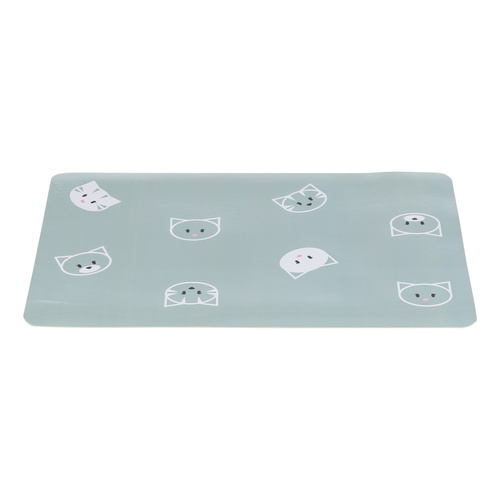 Trixie Mimi podkładka pod miski dla kota plastik szałwiowa 44 x 28 cm