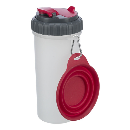 Trixie Pojemnik turystyczny 2w1 na karmę i wodę dla psa 2x350ml