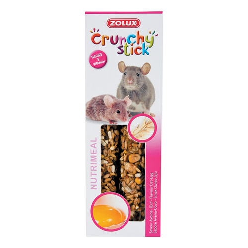 ZOLUX Kolba Crunchy Stick szczur/mysz owies/jajko 115 g