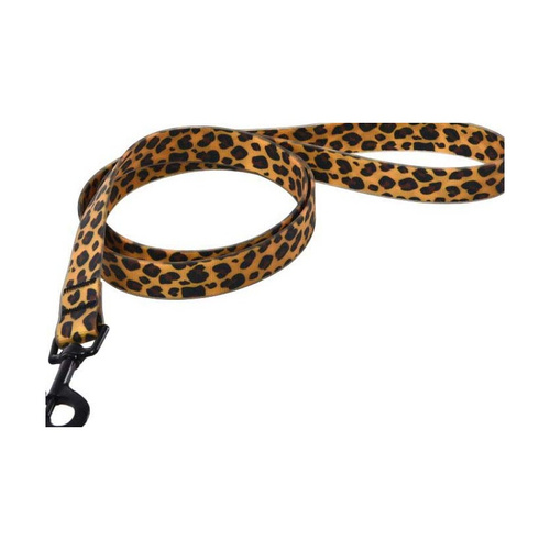 Barry King Wodoodporna smycz dla psa, PVC, panterka, 2,5x120cm