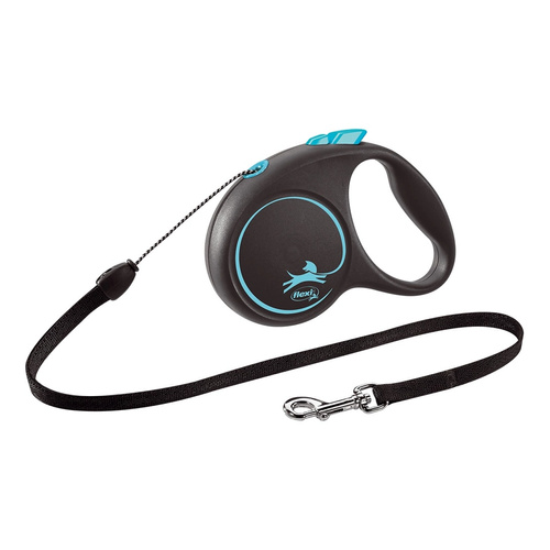 FLEXI Smycz automatyczna dla psa Black Design S linka 5 m kol. Niebieski