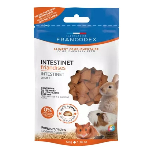 FRANCODEX Przysmak dla gryzoni i królików Intestinet lepsze trawienie 50 g