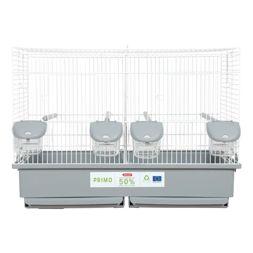 ZOLUX Klatka dla ptaków PRIMO CATI 57 cm, kol. szary/biały