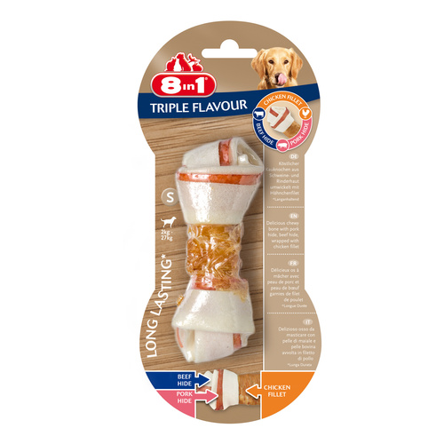 8in1 Przysmak dla psa kość Triple Flavour S 1 szt.