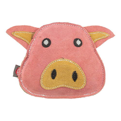 Trixie Świnia zabawka dla psa skórzana 19 cm