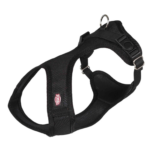 Trixie Miękkie szelki, S-M: 35-60 cm/20 mm, czarny