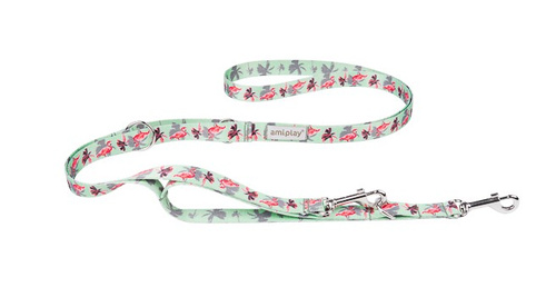 amiplay Smycz dla Psa 7w1 BeHappy XL 100-200cm Flamingo