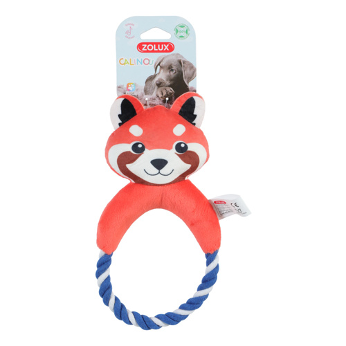ZOLUX Zabawka pluszowa dla psa, Panda ze sznurkiem "Calinou" 25,5 cm
