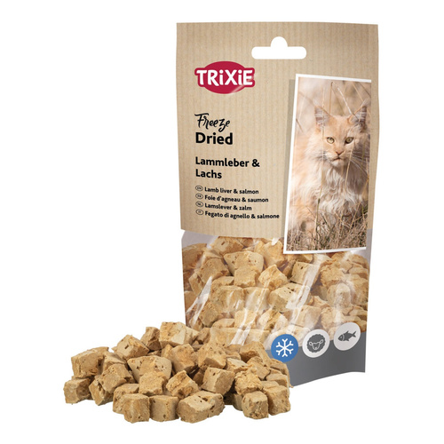 Trixie Liofilizowana wątróbka jagnięca z łososiem, przysmak, dla kota, 25g