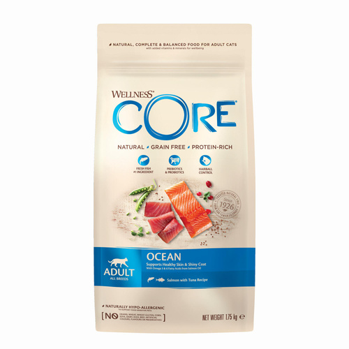 Wellness Core Ocean Salmon karma sucha dla dorosłych kotów łosoś i tuńczyk 1,75kg