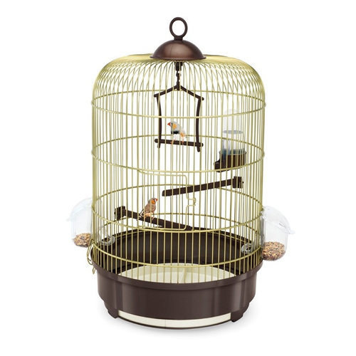 IMAC Milly klatka dla ptaków złota/brązowa 33x46 cm