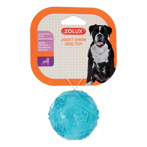ZOLUX Zabawka dla psa piłka TPR POP 6 cm kol. turkusowy