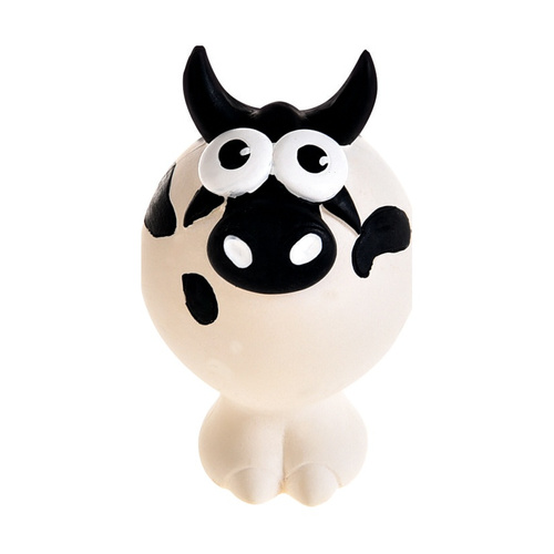 Barry King Zabawka dla psa, krowa, lateks ,  z dźwiękiem, 11,5cm