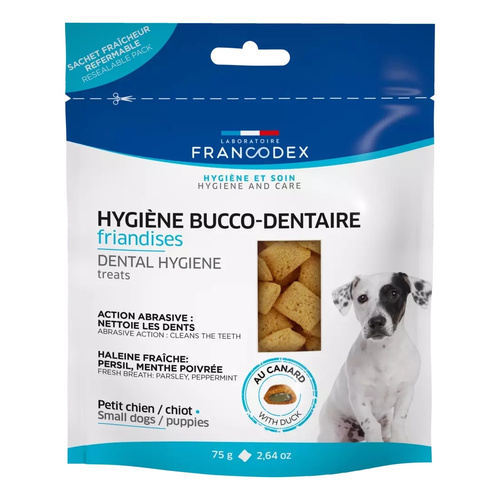 FRANCODEX Przysmak dentystyczny dla szczeniąt i małych psów smak kaczki 75g