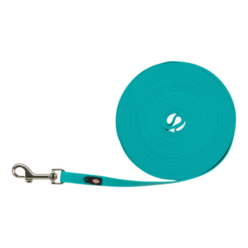 Trixie Easy life, smycz treningowa, dla psa, morski błękit, taśma parciana z powłoką PVC, M-L: 10 m/13 mm