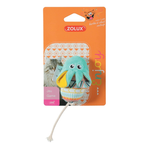 Zolux Zabawka dla kota mysz KALI kol. zielony 14,5 cm