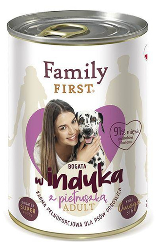 Family First INDYK z pietruszką dla Psa 400g