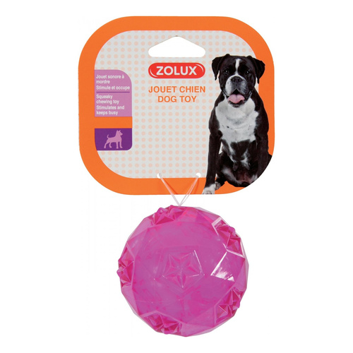 ZOLUX Zabawka dla psa piłka TPR POP 7.5 cm kol. różowy