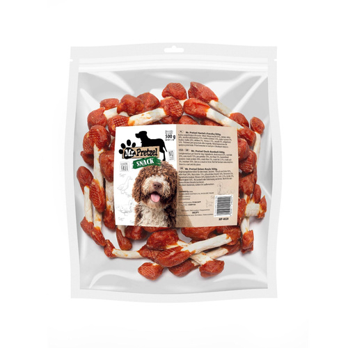 Mr. Pretzel Przysmaki dla psa hantel z kaczką 500g