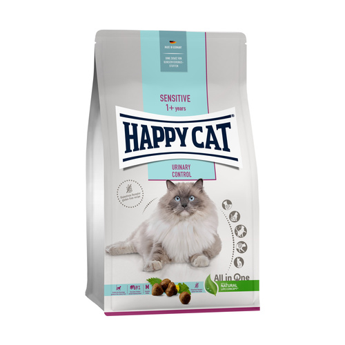 Happy Cat Sensitive Urinary Control, sucha karma, dla kota, 1,3 kg