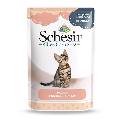 Schesir Kitten Care 3-12 karma mokra dla kociąt kurczak 85 g
