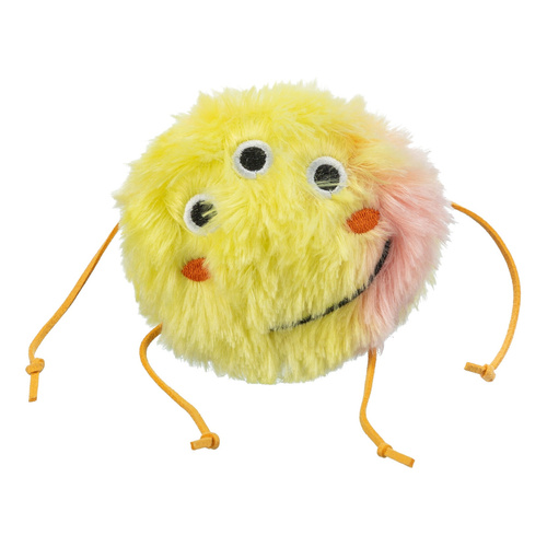 Trixie Potworek, zabawka, dla kota, plusz, pomarańczowa/żółta, 10 cm, z kocimiętką