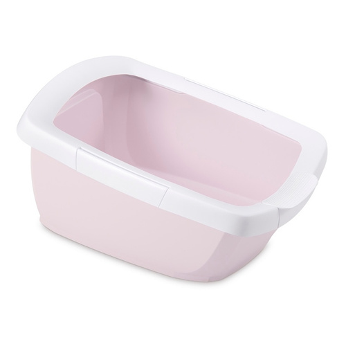 IMAC Funny kuweta dla kota biało/różowa 62x495x33 cm