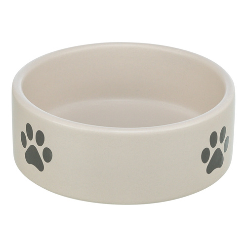 Trixie Miska ceramiczna dla psa w łapki jasnoszara/szara 1,4L /20cm