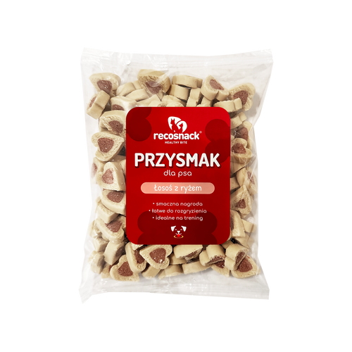 Recosnack Przysmak łosoś z ryżem dla psa 200g