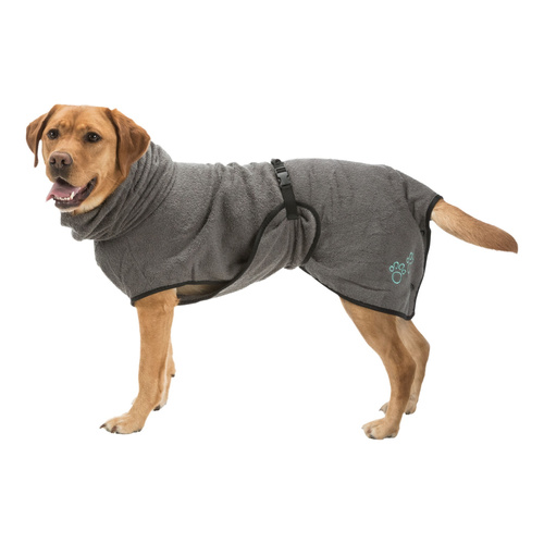 Trixie Szlafrok dla psa szary tkanina frotte M 50cm