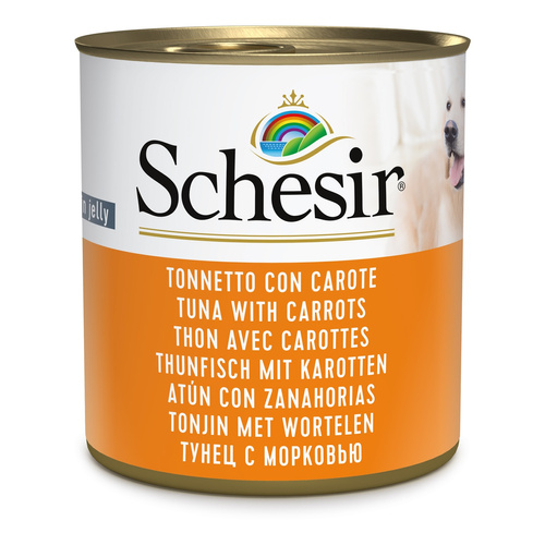 Schesir Complements karma mokra dla psa tuńczyk z marchewką w galarecie 285 g