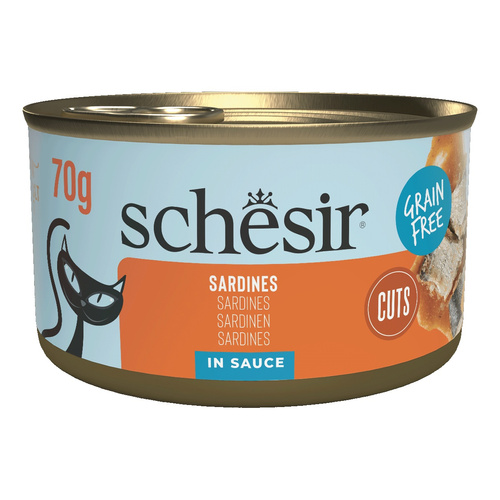 Schesir Cat Can Grill karma mokra dla kota sardynki w sosie 70g
