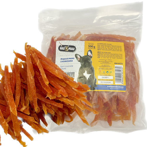HM Paski MIĘKKIE Piersi KURCZAKA 97,5% MIĘSA 500g