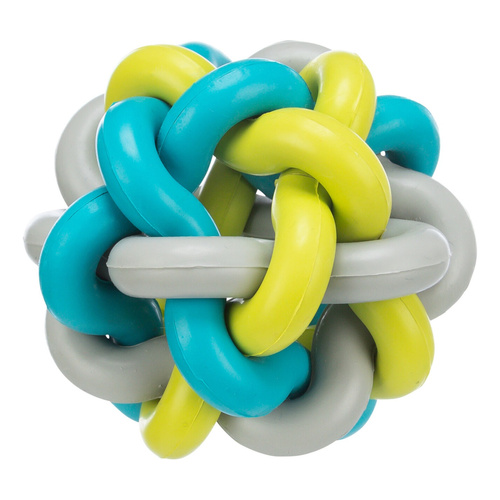 Trixie PIŁKA pleciona Kauczuk zabawka dla Psa 7cm