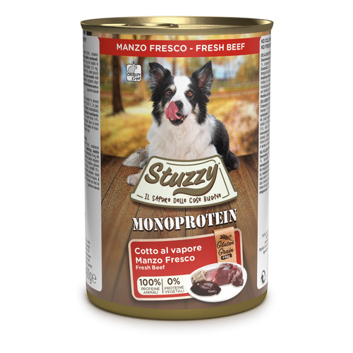 Stuzzy Monoprotein karma mokra dla psa świeża wołowina pasztet 400 g