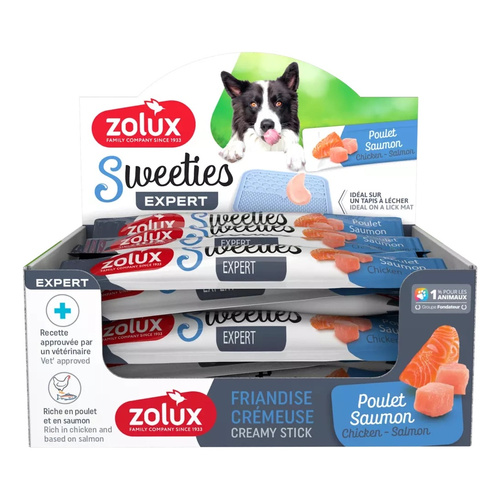 ZOLUX Przysmak kremowy dla psa SWEETIES z łososiem i kurczakiem 14 g