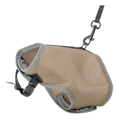 Trixie Miękkie szelki dla kota 24-42cm ze smyczą szarobrązowe  1,2m