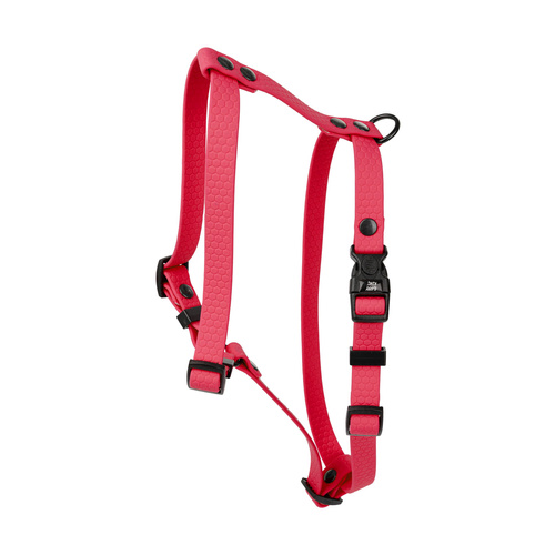 Barry King Szelki dla psa z wytrzymałej gumy, czerwone, 16mm/30-60cm