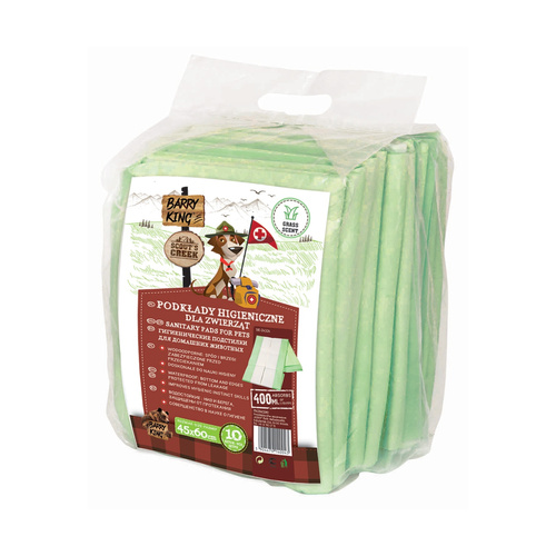 Barry King Podkłady higieniczne o zapachu trawy, zielone, 45x60cm, 10szt/op.