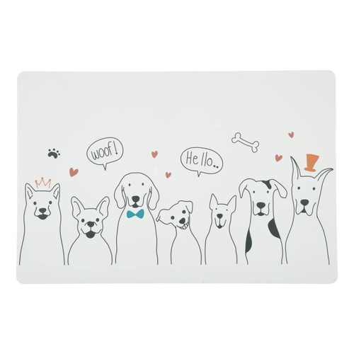 ZOLUX Podkładka pod miski dla psa czysta podłoga wzór psy L 60x40 cm