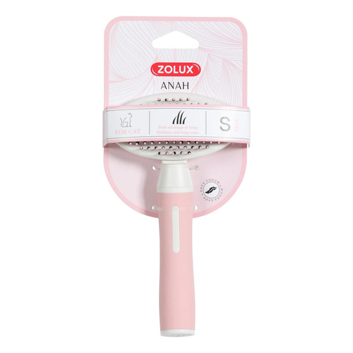 ZOLUX Miękka szczotka dla kota z wysuwanymi igłami mała ANAH