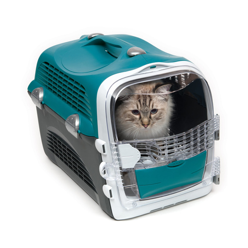 CatIt Transporter  Design Cabrio, turkusowy/szary