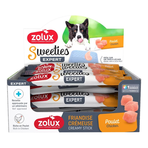ZOLUX Przysmak kremowy dla psa SWEETIES z kurczakiem 14 g